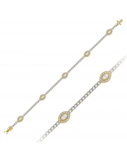 MARQUISE DIAMOND BRACELET (TB738)