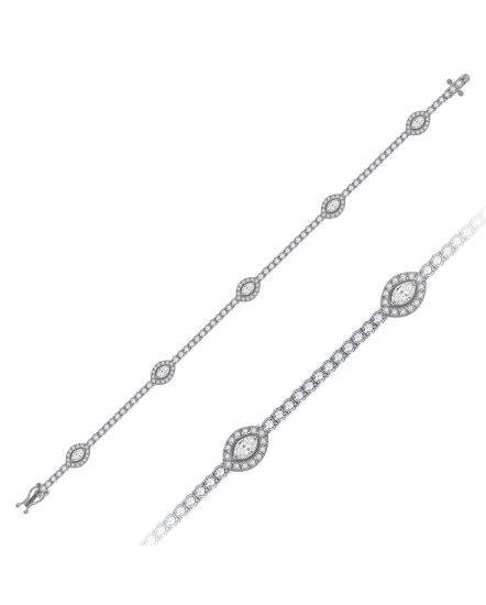 MARQUISE DIAMOND BRACELET (TB738)