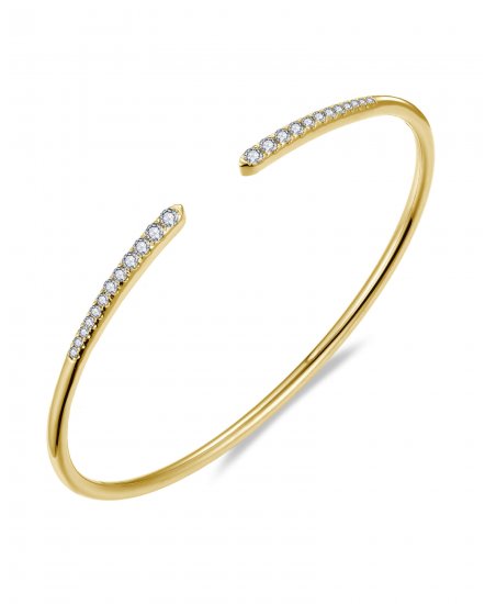 CUFF STYLE DIAMOND BANGLE BRACELET (TB741)