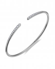 CUFF STYLE DIAMOND BANGLE BRACELET (TB741)