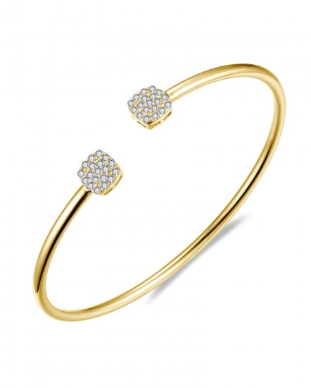 CUFF STYLE DIAMOND BANGLE BRACELET (TB742)
