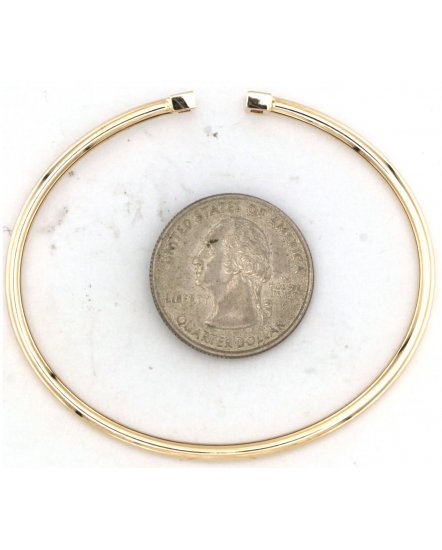 BAGUETTE DIAMOND CUFF STYLE BANGLE BRACELET (TB745)