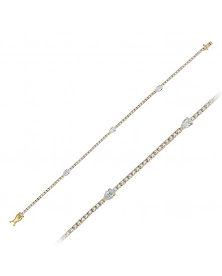 PEAR DIAMOND BRACELET (TB751)