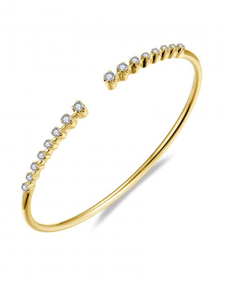 CUFF STYLE DIAMOND BANGLE BRACELET (TB759)