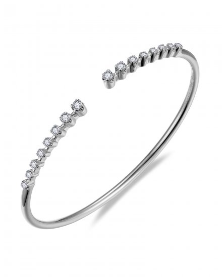 CUFF STYLE DIAMOND BANGLE BRACELET (TB759)