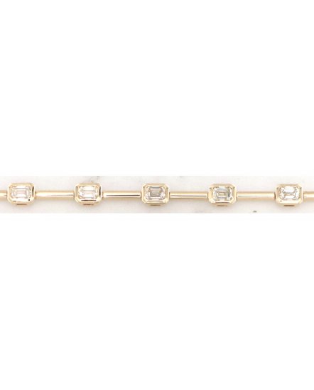 EMERALD CUT DIAMOND BRACELET (TB765)
