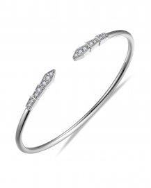 CUFF STYLE DIAMOND BANGLE BRACELET (TB767)