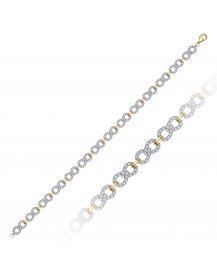 LINK STYLE DIAMOND BRACELET (TB769)
