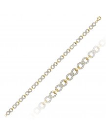 LINK STYLE DIAMOND BRACELET (TB769)