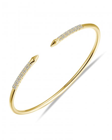 CUFF STYLE DIAMOND BANGLE BRACELET (TB774)