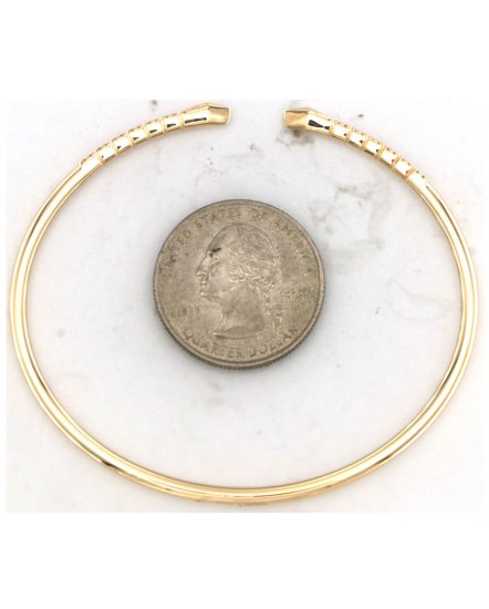 CUFF STYLE DIAMOND BANGLE BRACELET (TB774)