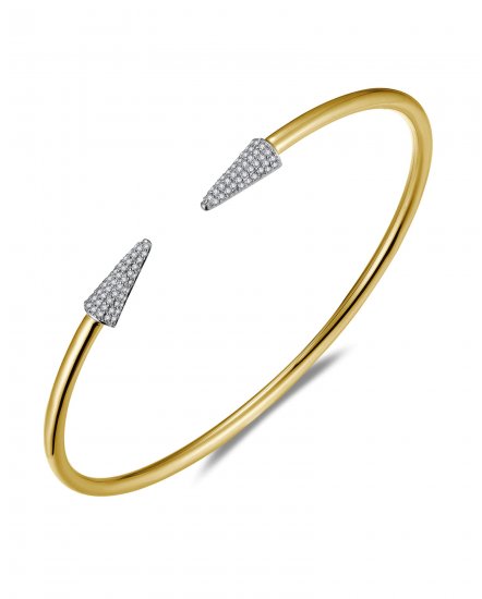 CUFF STYLE DIAMOND BANGLE BRACELET (TB784)