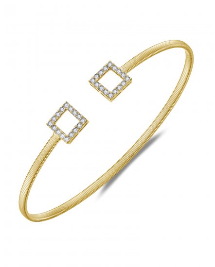 CUFF STYLE DIAMOND BANGLE BRACELET (TB787)