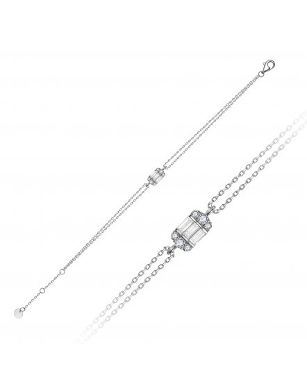 BAGUETTE DIAMOND BRACELET (TB792)