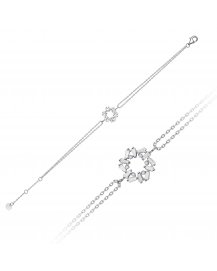 ROUND SHAPE BAGUETTE DIAMOND BRACELET (TB793)