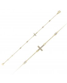 CROSS DIAMOND BRACELET (TB807)