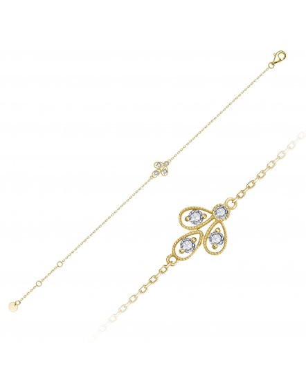 PEAR STYLE DIAMOND BRACELET (TB808)