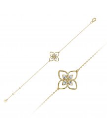 FOUR LEAF STYLE DIAMOND BRACELET (TB814)