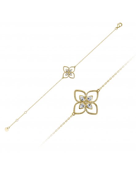 FOUR LEAF STYLE DIAMOND BRACELET (TB814)