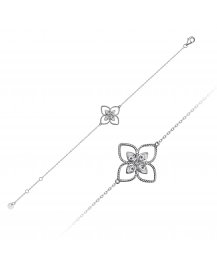 FOUR LEAF STYLE DIAMOND BRACELET (TB814)