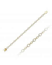 LINK STYLE DIAMOND BRACELET (TB827)