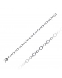 LINK STYLE DIAMOND BRACELET (TB827)