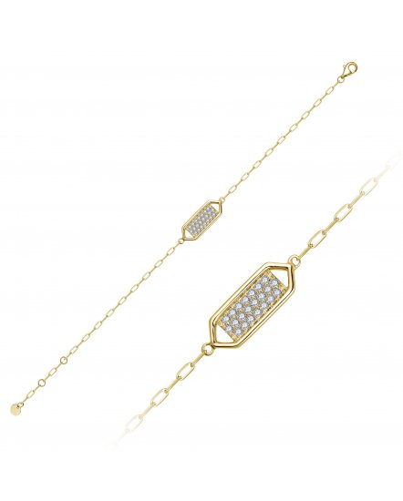 HEXAGON STYLE DIAMOND BRACELET (TB828)