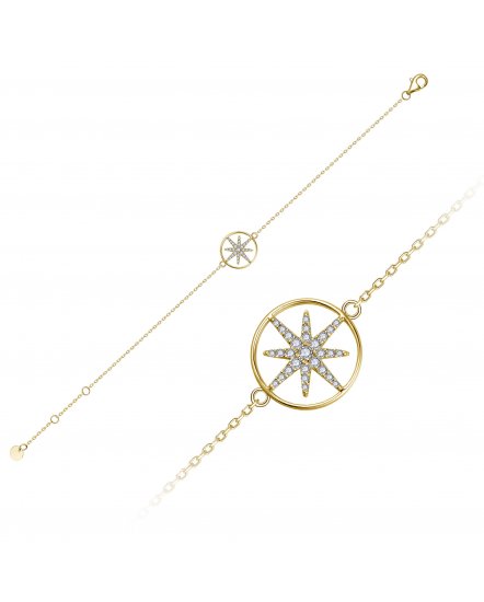 NORTH STAR STYLE DIAMOND BRACELET (TB834)