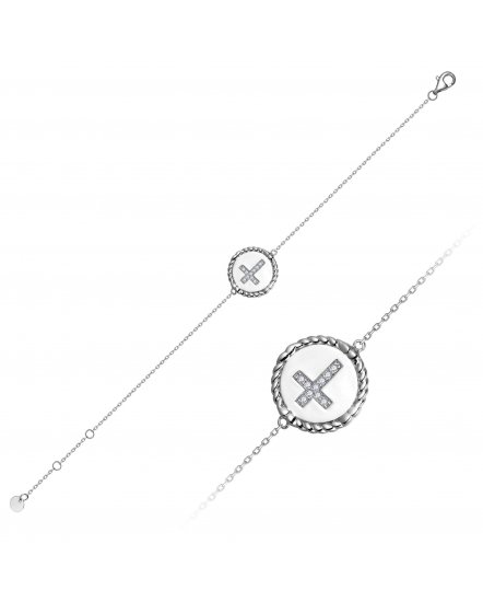 CROSS DIAMOND BRACELET (TB836)