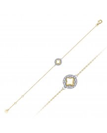 CLOVER STYLE DIAMOND BRACELET (TB843)