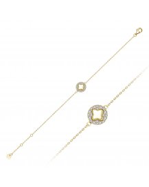 CLOVER STYLE DIAMOND BRACELET (TB843)