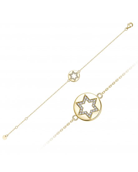 ROUND STYLE STAR DIAMOND BRACELET (TB844)