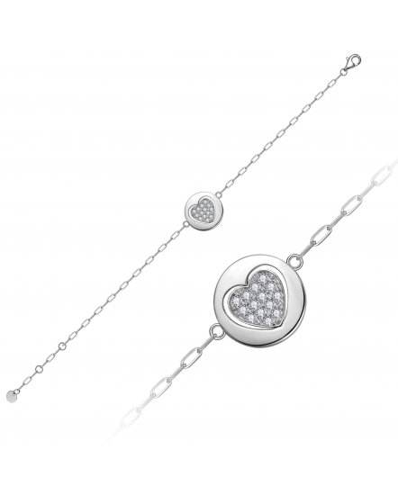 HEART SHAPE DIAMOND BRACELET (TB851)
