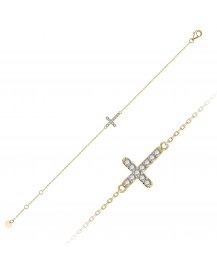 CROSS DIAMOND BRACELET (TB853)