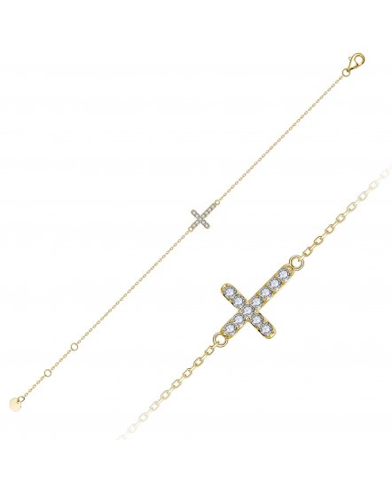 CROSS DIAMOND BRACELET (TB853)