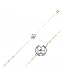 CLOVER STYLE DIAMOND BRACELET (TB854)