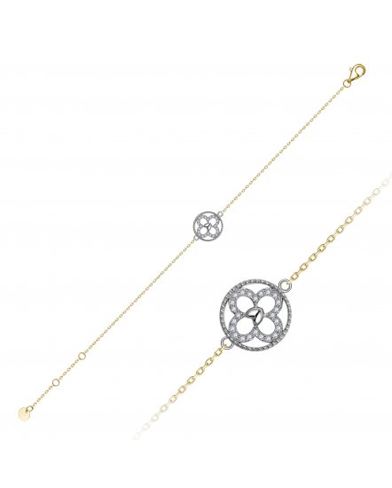 CLOVER STYLE DIAMOND BRACELET (TB854)