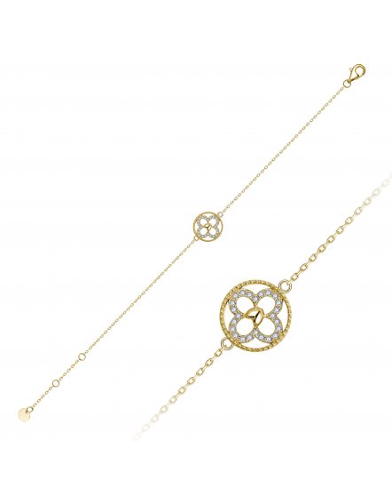 CLOVER STYLE DIAMOND BRACELET (TB854)