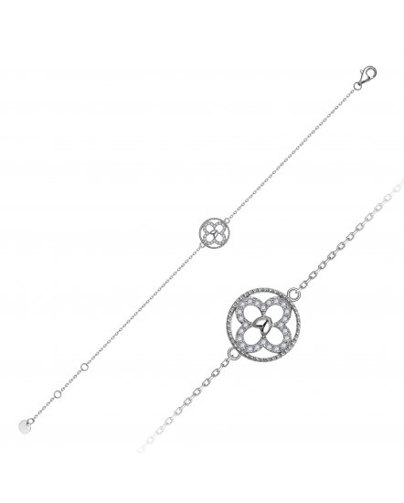 CLOVER STYLE DIAMOND BRACELET (TB854)