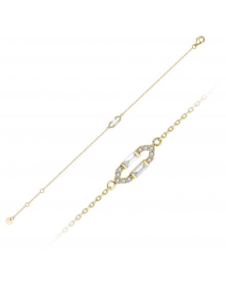 HEXAGON STYLE DIAMOND BRACELET (TB857)