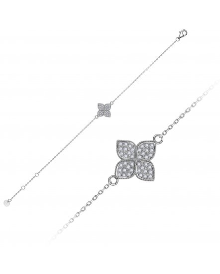 FOUR LEAF STYLE DIAMOND BRACELET (TB861)