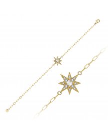 NORTH STAR STYLE DIAMOND BRACELET (TB865)