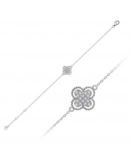 CLOVER STYLE DIAMOND BRACELET (TB869)