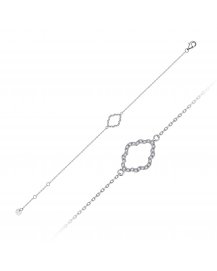 CLOVER STYLE DIAMOND BRACELET (TB877)