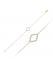 CLOVER STYLE DIAMOND BRACELET (TB877)