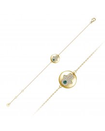 HAMZA EMERALD DIAMOND BRACELET (TB880)