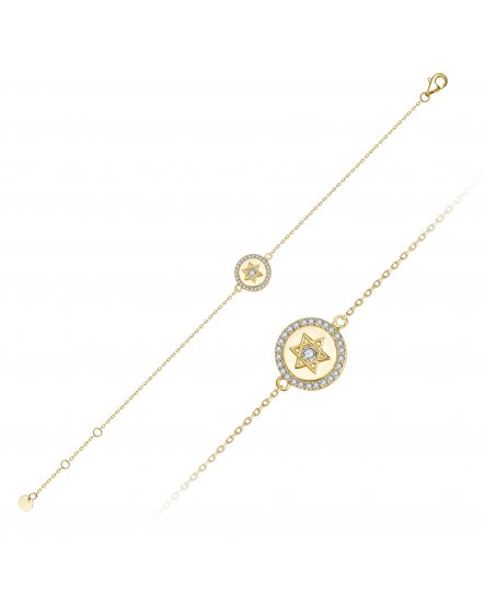 ROUND STYLE STAR DIAMOND BRACELET (TB882)