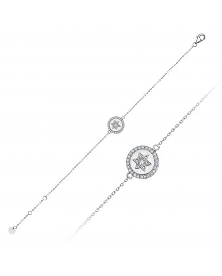 ROUND STYLE STAR DIAMOND BRACELET (TB882)