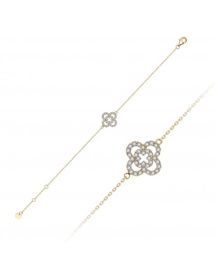 CLOVER STYLE DIAMOND BRACELET (TB885)