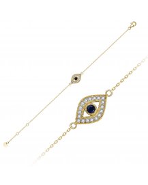 EVIL EYE SAPPHIRE DIAMOND BRACELET (TB887)
